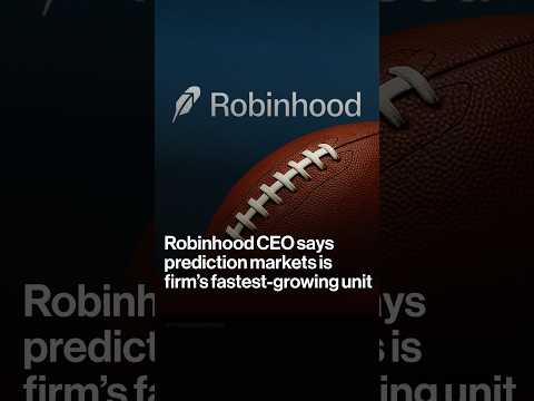 Robinhood CEO says prediction markets is firm’s fastest-growing unit