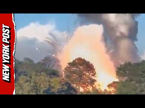 Fireworks Warehouse Goes Up in Flames as Thick Smoke Covers Mexico
