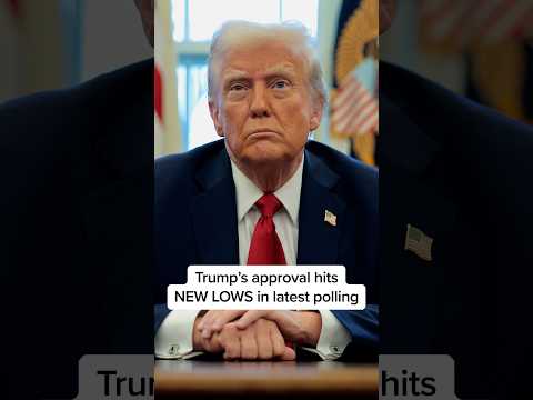 Trump’s approval rating hits NEW LOWS in latest polling
