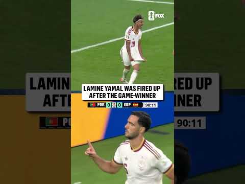LOOK WHAT THE GOAL MEANS TO LAMINE YAMAL
