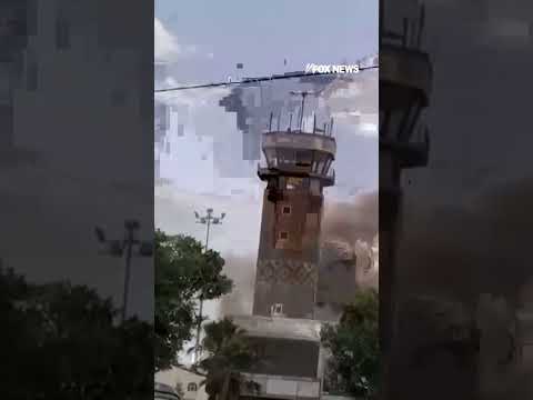 MASSIVE explosions rip through Sanaa International Airport