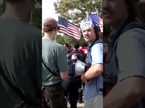 Dearborn ‘Christian Crusader March’ Draws Heavy Police Presence #shorts