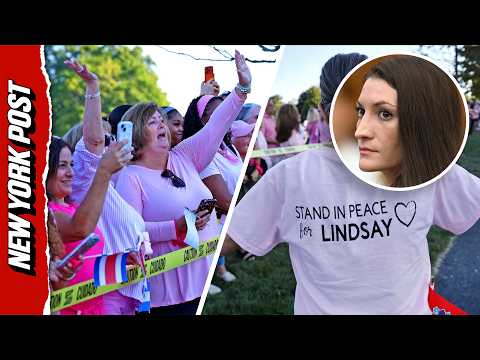 Hundreds of Controversial ‘Pink Lady’ Supporters Rally For Lindsay Clancy Outside Courthouse