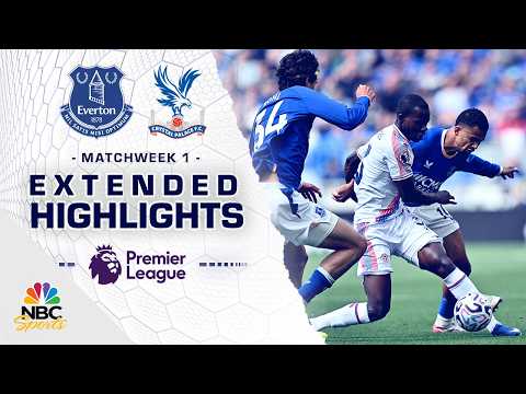 Everton v. Crystal Palace | PREMIER LEAGUE HIGHLIGHTS | 8/22/2026 | NBC Sports