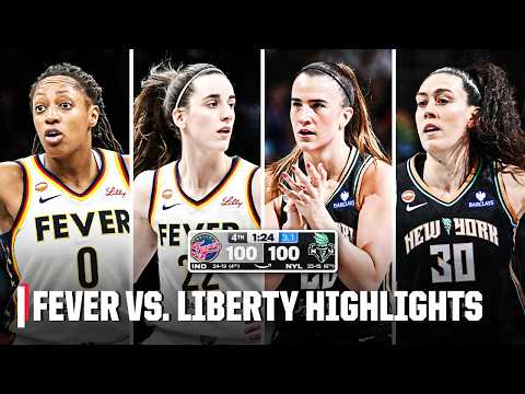 WILD FINISH 🍿 Indiana Fever vs. New York Liberty HIGHLIGHTS | WNBA on ESPN