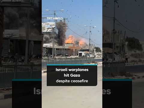 Israeli warplanes strike Gaza despite ceasefire, injuring 2 Palestinians