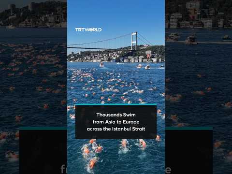 Over 2,000 swimmers cross Istanbul Strait from Asia to Europe