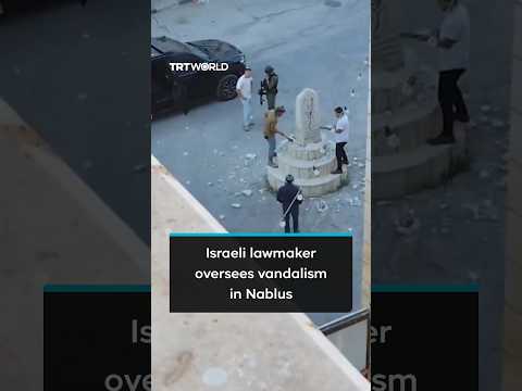 Far-right Israeli lawmaker oversees illegal settlers as they destroy Palestinian memorial