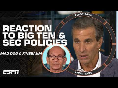 Mad Dog, Paul Finebaum & Louis Riddick REACT to the Big Ten and SEC policy changes | First Take