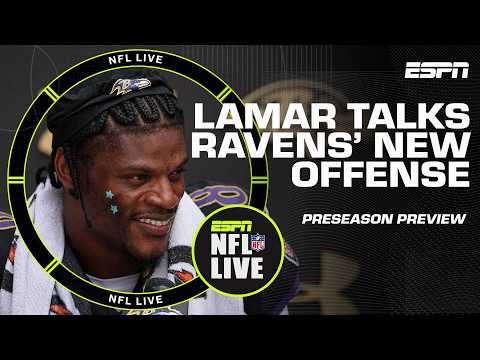 Lamar Jackson & Jesse Minter preview Ravens’ offense for | NFL Live
