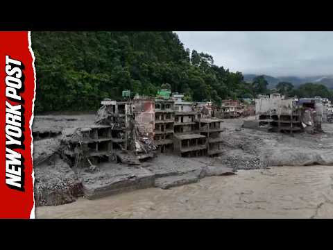 Eerie Drone Footage Shows Entire Nepal Settlement Left in Ruins After Deadly Flash Flood