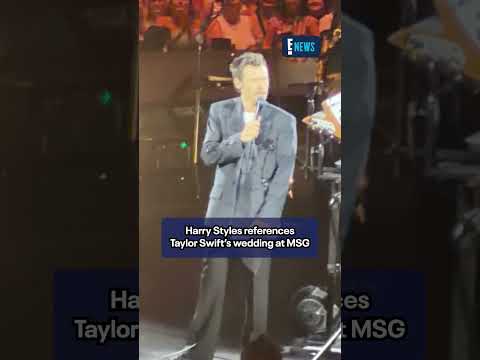 Harry Styles references ex Taylor Swift’s wedding at Madison Square Garden. (🎥: Instagram/jpasc24)