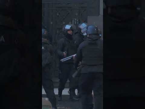 Water Cannons UNLEASHED During Fierce Land Reform Protests in Argentina #shorts