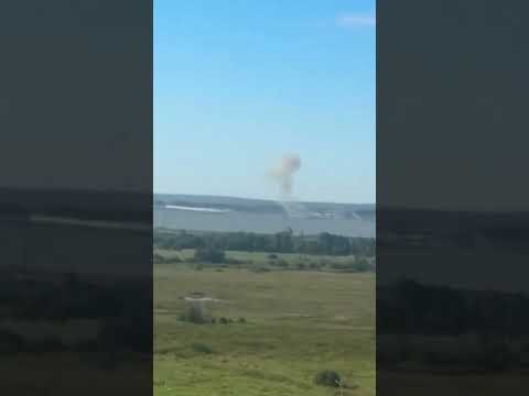 Moment Ukrainian Drone DIVE BOMBS Russian Wildberries Facility as Strikes Continue #shorts