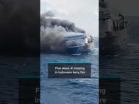 At least five dead, 41 missing after ferry catches fire off Indonesia’s Madura Island