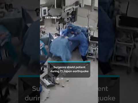 CCTV captures operating room during Japan quake