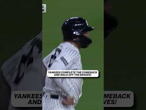 The Yankees walk it off! ⚾️ #mlb #yankees #baseball