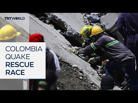 Rescue teams race to find survivors after Colombia quake