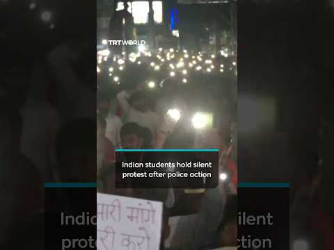 Indian students hold silent protest after police action