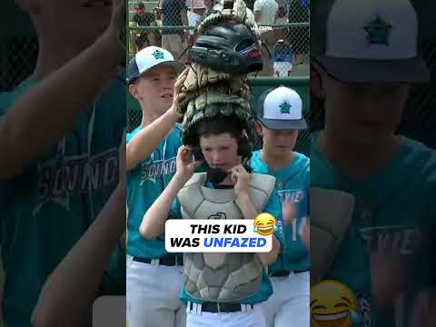 Had everyone’s glove on his head 😂
