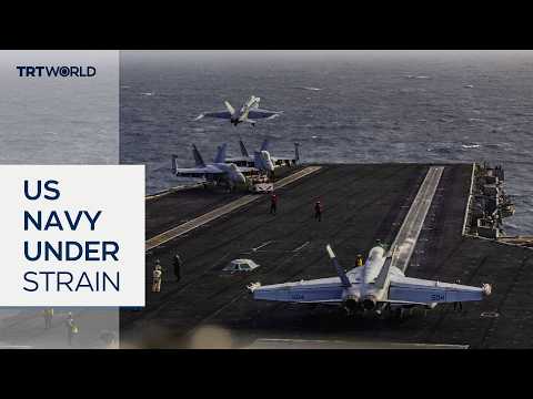 US aircraft carrier crew faces record deployment strain