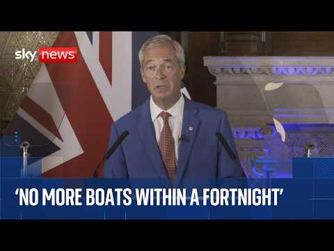 Farage calls for Royal Navy to be deployed to the Channel