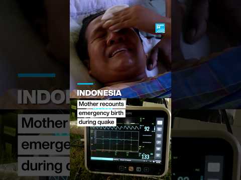Indonesian mother recounts emergency #birth during 7.7-magnitude #quake • FRANCE 24 English