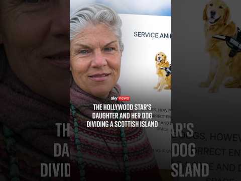 The Hollywood star’s daughter and her dog dividing a Scottish island