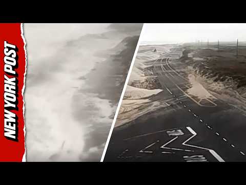 Major Highway SWALLOWED By Seawater as Powerful Nor’easter Batters North Carolina Coast
