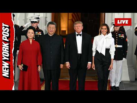 Live: President Trump Hosts President Xi for Tea at White House, Visit to National Archives