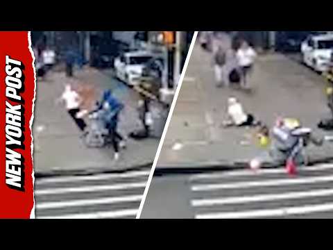 Disturbing Surveillance Video Captures Man Attacking 90-Year-Old Woman With Trash Can in Brooklyn