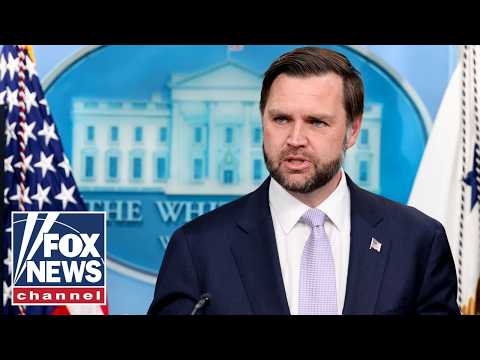 JD Vance holds White House press briefing