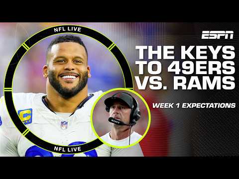 Keys to 49ers attacking Aaron Donald and the Rams’ defense in Week 1 🔑 | NFL Live