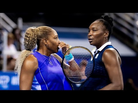 Venus and Serena Williams at U.S. Open women’s doubles