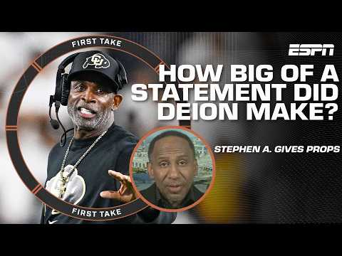Stephen A. praises Deion and Colorado for comeback win over Georgia Tech ๐ | First Take