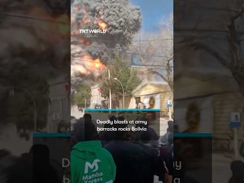 Eyewitness video captures deadly military barracks blast in Bolivia