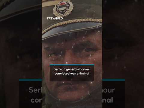 Serbian retired generals hold memorial for convicted war criminal Ratko Mladic