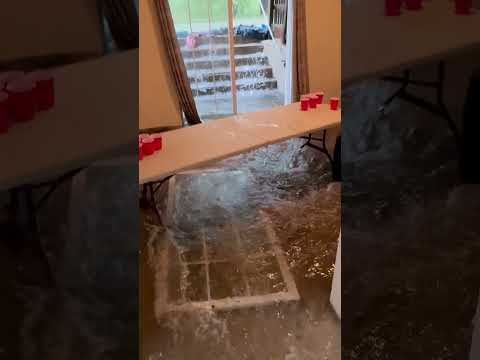 Floodwater Comes Rushing Through Doors in Terrifying New Jersey Scene #shorts