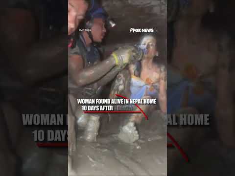 Woman found alive in Nepal home 10 days after deadly flooding #shorts #world #foxnews