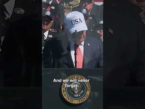 Trump Honors ‘Immortal Heroes’ Who Perished During 9/11 Attacks #shorts