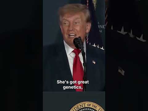 ‘I Believe in Blood’: Trump’s Remarks on Museum Chair’s ‘Great Genetics’ Goes Viral #shorts