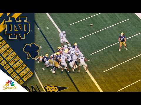 Cooper Flanagan scores first career touchdown with Fighting Irish | Notre Dame on NBC Sports