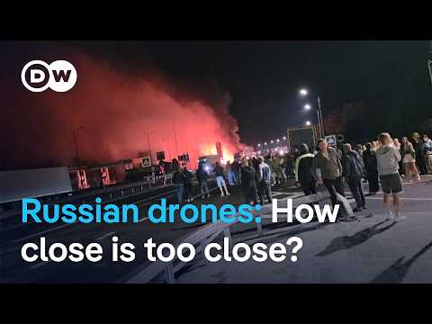 Russian drone hits train near Poland | DW News