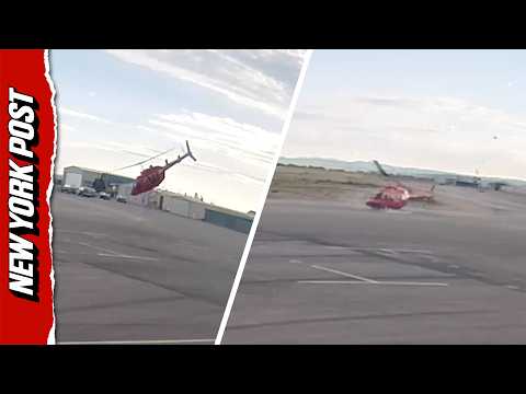 Helicopter Spirals Into Trouble After Losing Control During Hover