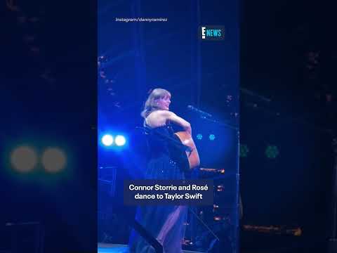 Connor Storrie and Rosé dancing to Taylor Swift’s performance at the Academy Museum Gala. ✨