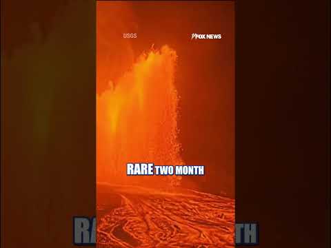 Hawaiian volcano ERUPTS for 55th time since 2024 #shorts