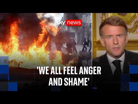 Macron condemns street violence and defends peaceful cost-of-living protests