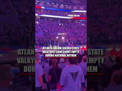 STAR-SPANGLED GONE: WNBA stars leave court before anthem #wnba #shorts #sports