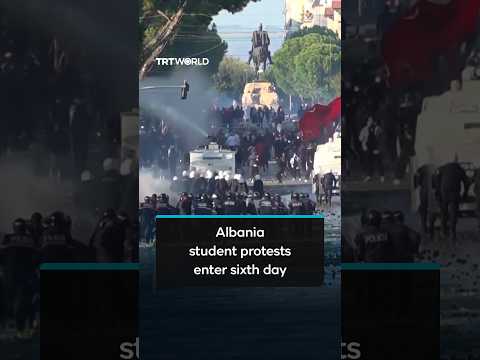 Violent clashes as Albania student protests enter sixth day