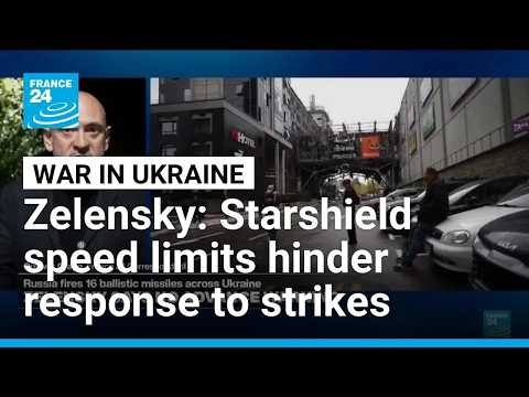 Zelensky says Starshield speed limits slowing down frontline response • FRANCE 24 English